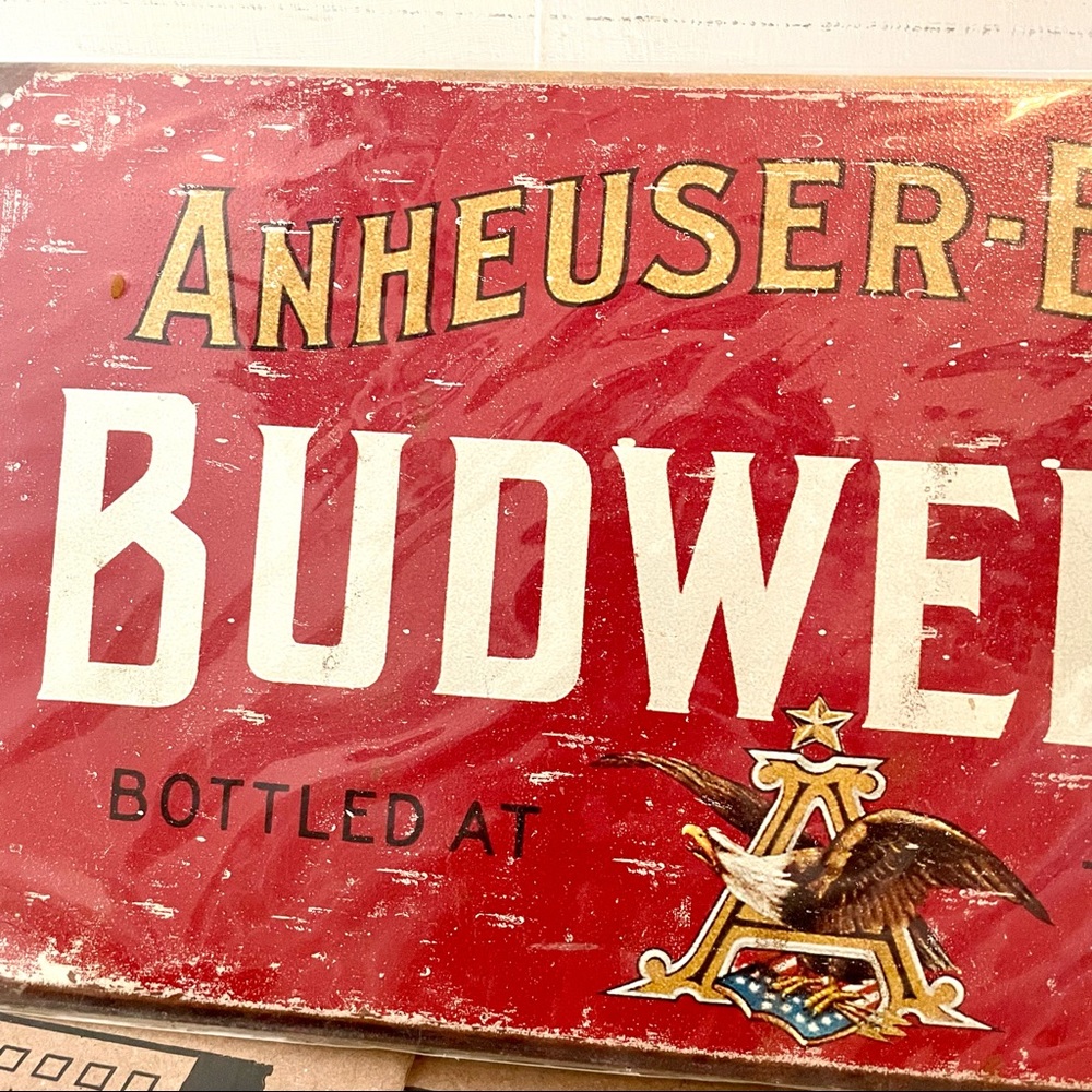 NEW Budweiser Metal Sign - Picture 2 of 3